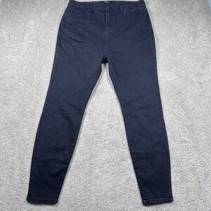 Forever 21+ Womens Plus Size Skinny Jeans Black‎ High Rise Denim Pants 1427
